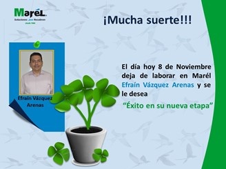 Mucha suerte Efraín